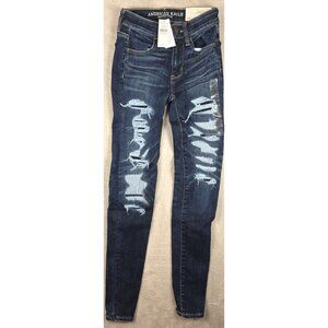 American Eagle Outfitters Ne(x)t Level Stretch Super Hi-Rise Jegging Size 00 NEW